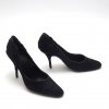 GIVENCHY BLACK CLOTH LACED PUMPS 36